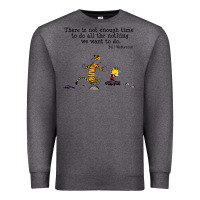 Charcoal Heather newcalvin and hobbes quote 10 Premium Sweatshirt - linhVisuals