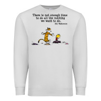 Dove Grey newcalvin and hobbes quote 10 Premium Sweatshirt - linhVisuals