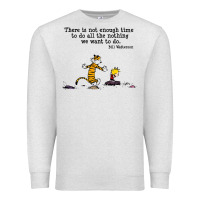 Oatmeal Heather newcalvin and hobbes quote 10 Premium Sweatshirt - linhVisuals