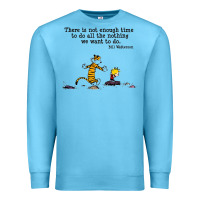 Ocean Blue newcalvin and hobbes quote 10 Premium Sweatshirt - linhVisuals