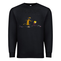 Black newcalvin and hobbes quote 10 Premium Sweatshirt - linhVisuals
