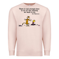 Pale Pink newcalvin and hobbes quote 10 Premium Sweatshirt - linhVisuals