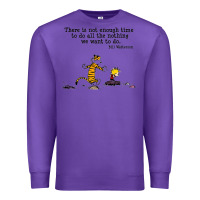 Purple newcalvin and hobbes quote 10 Premium Sweatshirt - linhVisuals