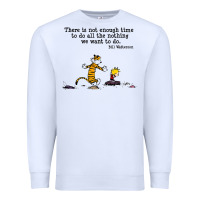 White newcalvin and hobbes quote 10 Premium Sweatshirt - linhVisuals