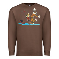 Chestnut newcalvin and hobbes sing 09 Premium Sweatshirt - linhVisuals