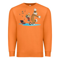 Carrot newcalvin and hobbes sing 09 Premium Sweatshirt - linhVisuals
