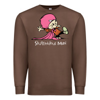 Chestnut newcalvin and hobbes stupendous man Premium Sweatshirt - linhVisuals