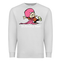 Dove Grey newcalvin and hobbes stupendous man Premium Sweatshirt - linhVisuals