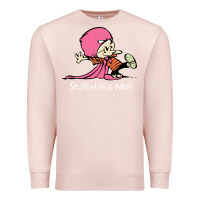 Pale Pink newcalvin and hobbes stupendous man Premium Sweatshirt - linhVisuals