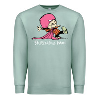 Seafoam newcalvin and hobbes stupendous man Premium Sweatshirt - linhVisuals