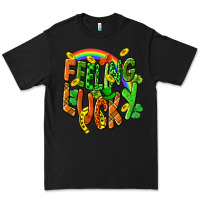 Black St. Patrick's Day Feeling lucky Premium Tee - CowGirlArtShop
