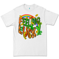 White St. Patrick's Day Feeling lucky Premium Tee - CowGirlArtShop