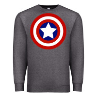 Charcoal Heather newcaptain america Premium Sweatshirt - linhVisuals
