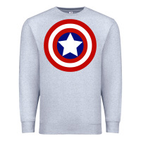 Heather Grey newcaptain america Premium Sweatshirt - linhVisuals