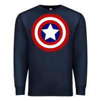 Navy newcaptain america Premium Sweatshirt - linhVisuals