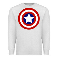 Oatmeal Heather newcaptain america Premium Sweatshirt - linhVisuals