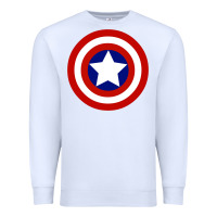 White newcaptain america Premium Sweatshirt - linhVisuals