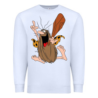 White newcaptain caveman Premium Sweatshirt - linhVisuals