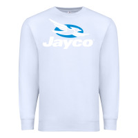 White Jayco Bicycling Bike Premium Sweatshirt - linhVisuals