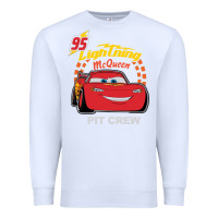 White newcars lightning mcqueen Premium Sweatshirt - linhVisuals