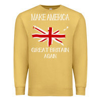 Antique Gold make america great britain again funny uk us Premium Sweatshirt - linhVisuals