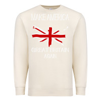 Sandshell make america great britain again funny uk us Premium Sweatshirt - linhVisuals
