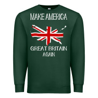 Sports Green make america great britain again funny uk us Premium Sweatshirt - linhVisuals