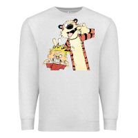 Oatmeal Heather calvin Premium Sweatshirt - linhVisuals