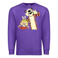 Purple calvin Premium Sweatshirt - linhVisuals