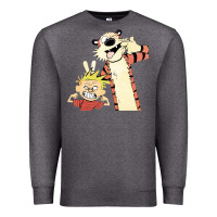 Charcoal Heather calvin Premium Sweatshirt - linhVisuals