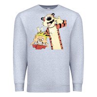 Heather Grey calvin Premium Sweatshirt - linhVisuals