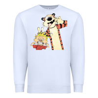 White calvin Premium Sweatshirt - linhVisuals