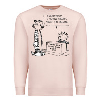 Pale Pink calvin Premium Sweatshirt - linhVisuals
