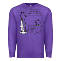 Purple calvin Premium Sweatshirt - linhVisuals