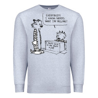 Heather Grey calvin Premium Sweatshirt - linhVisuals