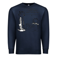 Navy calvin Premium Sweatshirt - linhVisuals
