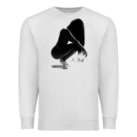 Oatmeal Heather K. Michelle Premium Sweatshirt - linhVisuals