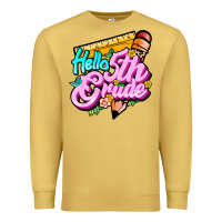 Antique Gold hello 5th grade Premium Sweatshirt - JahusDesignShop