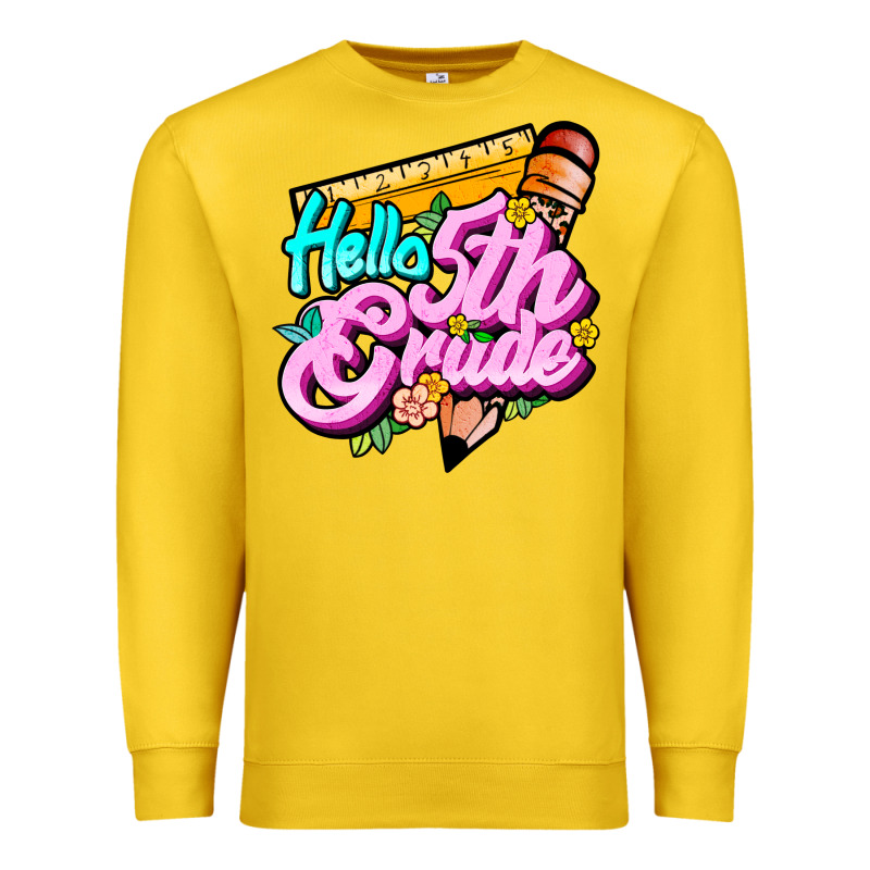 Hello 5th Grade Premium Sweatshirt by JahusDesignShop | Teevron