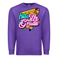 Purple hello 5th grade Premium Sweatshirt - JahusDesignShop