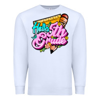 White hello 5th grade Premium Sweatshirt - JahusDesignShop