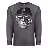Charcoal Heather newcigarette smoking jim leyland Premium Sweatshirt - linhVisuals