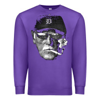 Purple newcigarette smoking jim leyland Premium Sweatshirt - linhVisuals