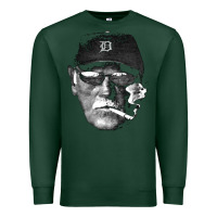 Sports Green newcigarette smoking jim leyland Premium Sweatshirt - linhVisuals