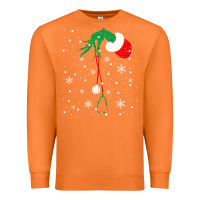 Carrot newchristmas grinch hand holding a stethoscope Premium Sweatshirt - linhVisuals