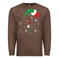 Chestnut newchristmas grinch hand holding a stethoscope Premium Sweatshirt - linhVisuals