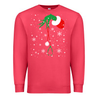 Cardinal newchristmas grinch hand holding a stethoscope Premium Sweatshirt - linhVisuals