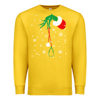 Lemon newchristmas grinch hand holding a stethoscope Premium Sweatshirt - linhVisuals