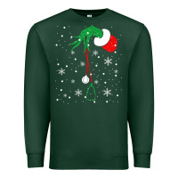 Sports Green newchristmas grinch hand holding a stethoscope Premium Sweatshirt - linhVisuals