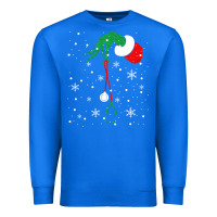 True Royal newchristmas grinch hand holding a stethoscope Premium Sweatshirt - linhVisuals